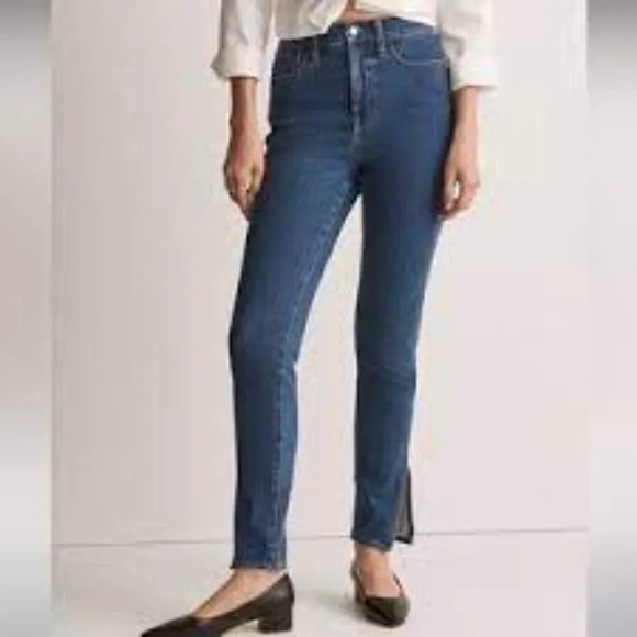 NWT Madewell 11" Roadtripper Super Soft Skinny Jeans Slit Hem Edition 25 - Picture 1 of 6